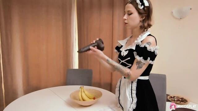 Horny Maid My School Life Finds Dildo In Master's House