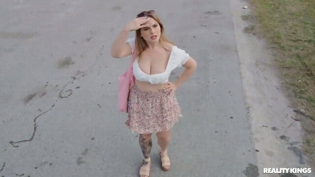 Spoiled College Girl Brandy Renee Banged By Tow Truck Driver